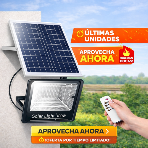 Sistema de Iluminación Solar 100W para Fincas –